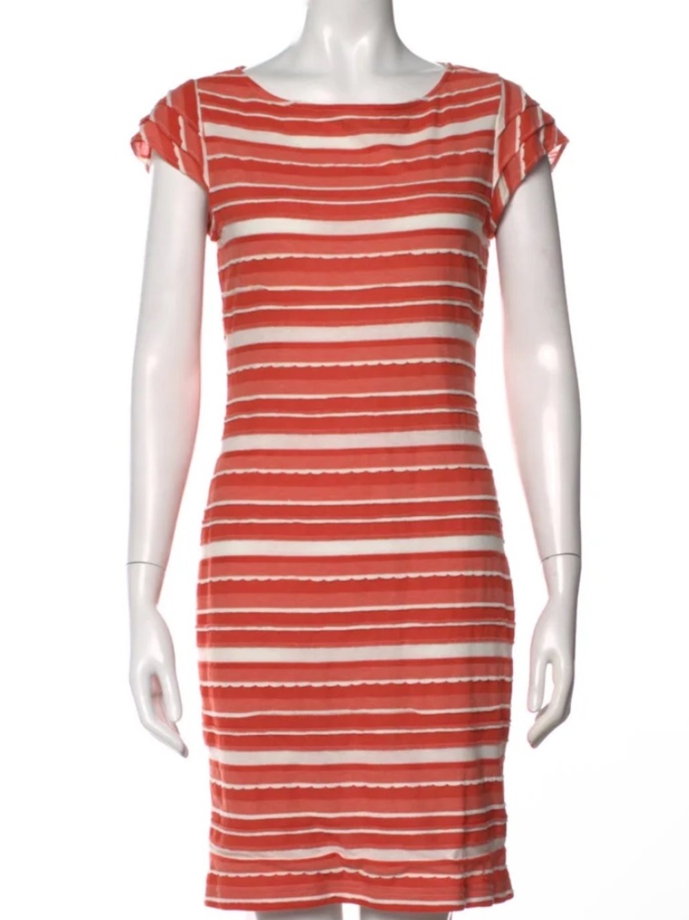 Searle Red and White Striped Mini Dress